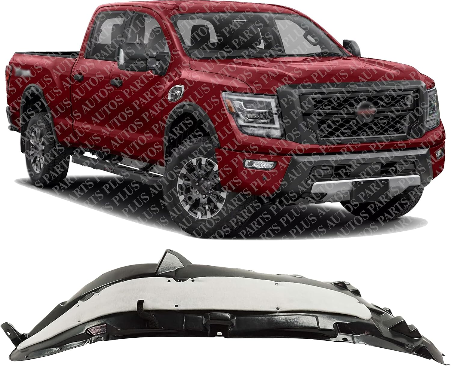Front Fender Liner Left Driver Side Direct Replacement Compatible With 2002-2003 Nissan Maxima NI1250120 638415Y700