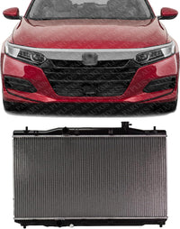 Front Radiator Aluminum Core Direct Replacement Compatible With 2018-2022 Honda Accord HO3010245 190106B2A01 190106A0A01
