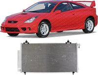 Front A/C Condenser Aluminum Core Direct Replacement Compatible With 2000-2005 Toyota Celica TO3030109 8846020560