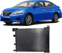 Front AC Condenser Aluminum Core Direct Replacement Compatible With 2013-2019 Nissan Sentra NI3030173 921003SH0C