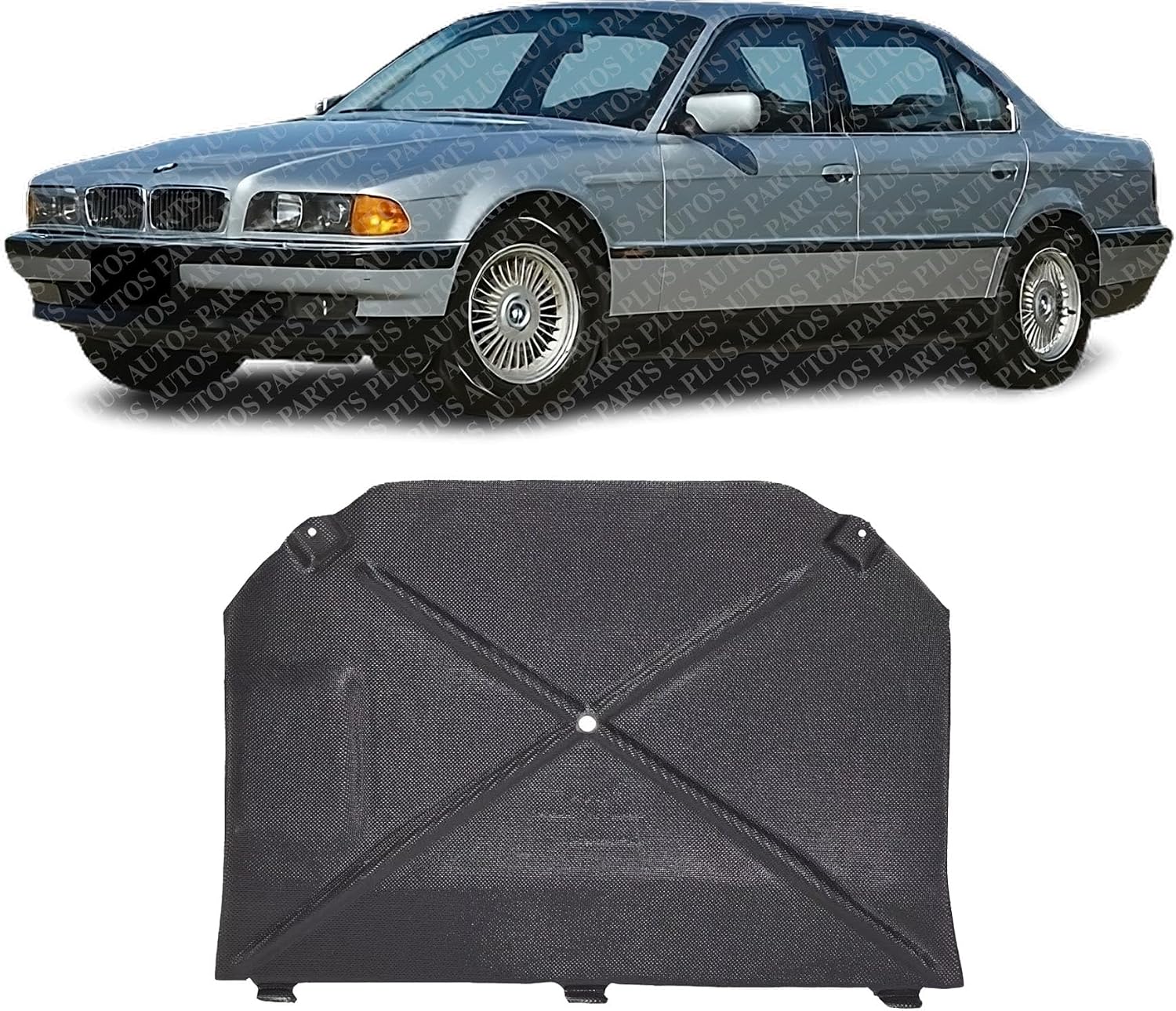 Front Center Engine Splash Shield Screening Cover Direct Replacement Compatible with 1995-2001 BMW 7-Series BM1228114 51718163833