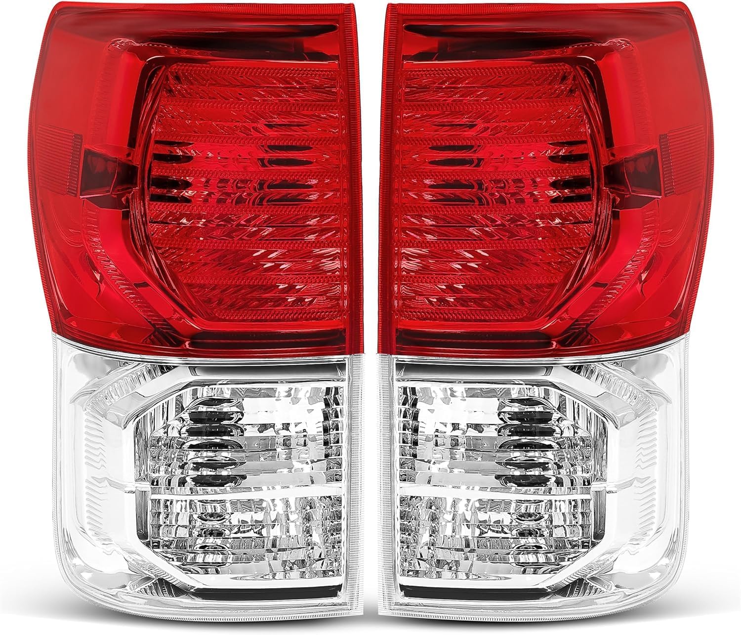 Set Of 2 Tail Light Assembly Left Driver & Right Passenger Side Direct Replacement Compatible With 2007-2009 Toyota Tundra TO2800165 TO2801165 815500C070 815600C070