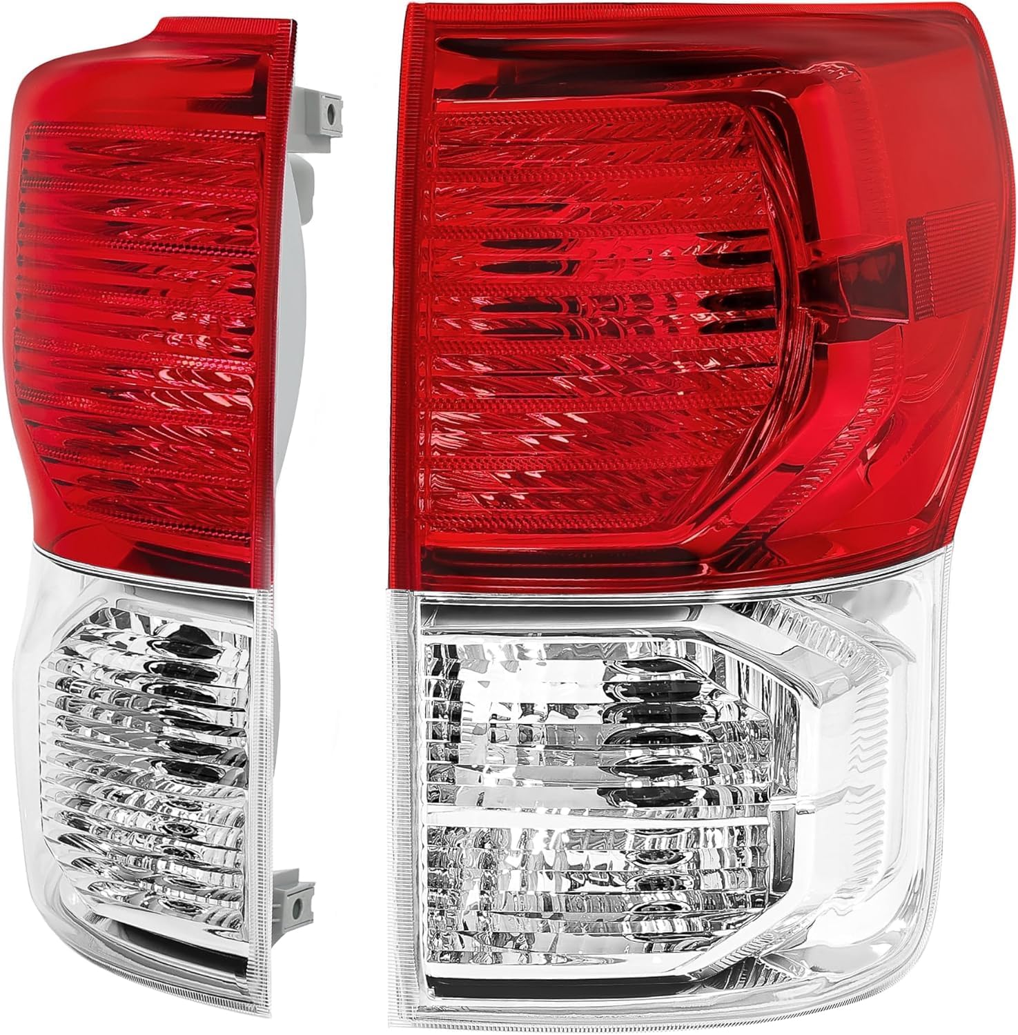 Set Of 2 Tail Light Assembly Left Driver & Right Passenger Side Direct Replacement Compatible With 2007-2009 Toyota Tundra TO2800165 TO2801165 815500C070 815600C070