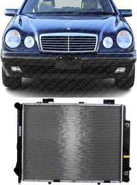 Front Radiator Aluminum Core Direct Replacement Compatible With 1996-1997 Mercedes Benz E320 MB3010116 2105000903