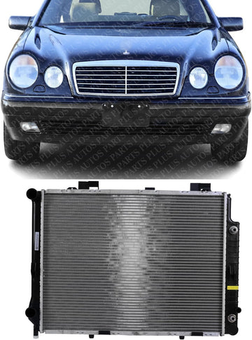 Front Radiator Aluminum Core Direct Replacement Compatible With 1996-1997 Mercedes Benz E320 MB3010116 2105000903