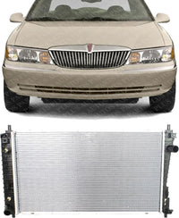 Front Radiator Aluminum Core Direct Replacement Compatible With 1995-2002 Lincoln Continental FO3010129 XF3Z8005AA