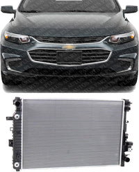 Front Radiator Aluminum Core Direct Replacement Compatible With 2016-2018 Chevrolet Malibu / 2017-2019 Buick LaCrosse GM3010583 84493638 23336325