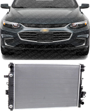 Front Radiator Aluminum Core Direct Replacement Compatible With 2016-2018 Chevrolet Malibu / 2017-2019 Buick LaCrosse GM3010583 84493638 23336325