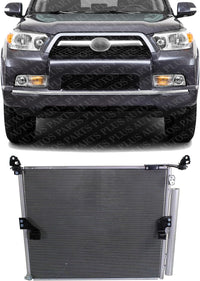 Front AC Condenser Aluminum Core Direct Replacement Compatible With 2010-2020 Toyota 4Runner TO3030317 8846060430