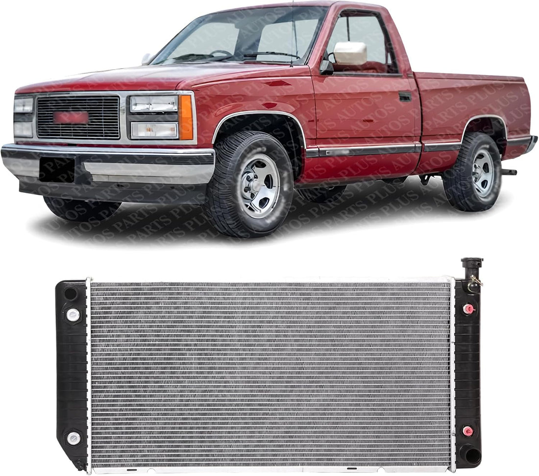 Front Radiator Aluminum Core Direct Replacement Compatible With 1988-1993 GMC C/K Series Pickup GM3010232 52478818