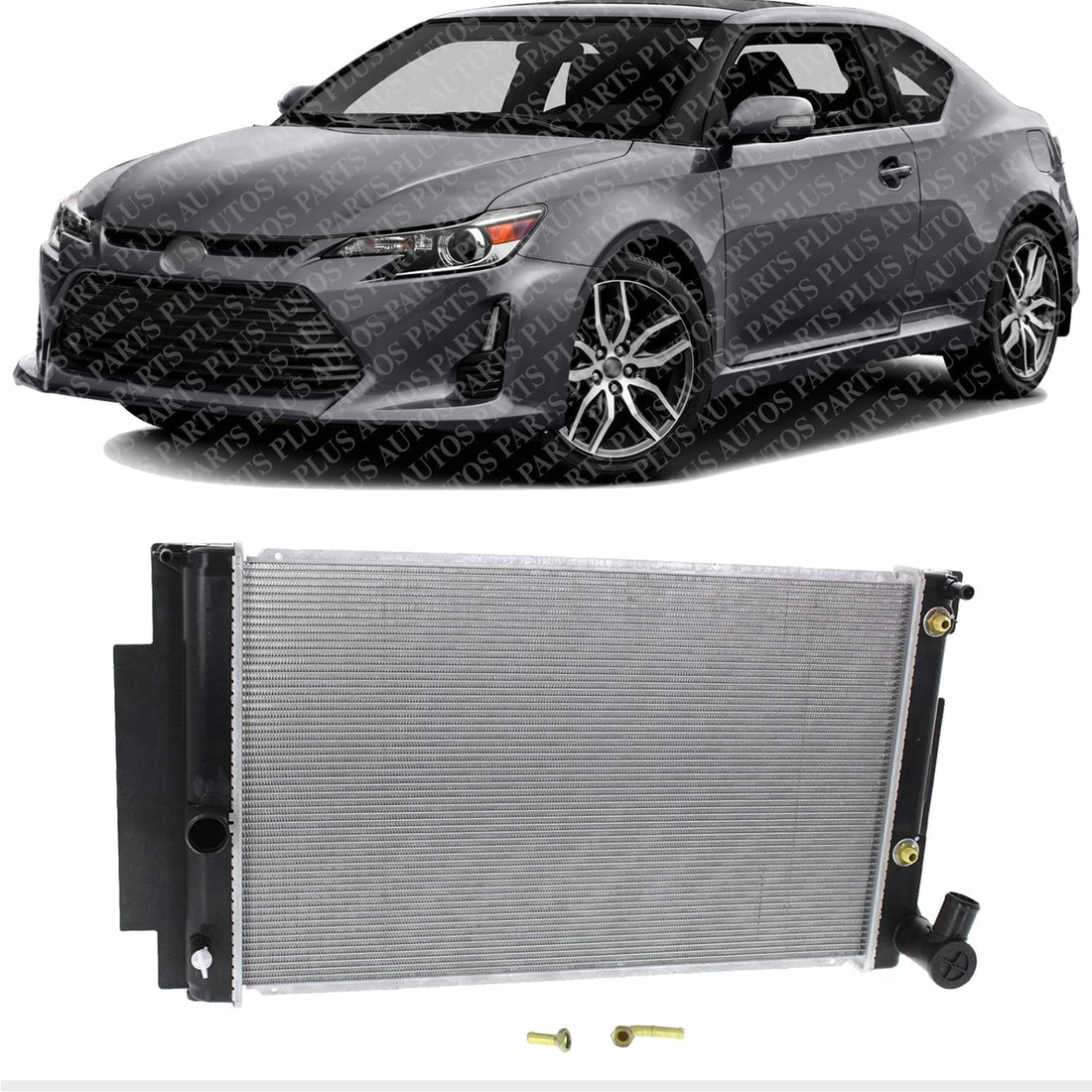 Front Radiator Aluminum Core Direct Replacement Compatible With 2011-2016 Scion tC SC3010107 1640036190