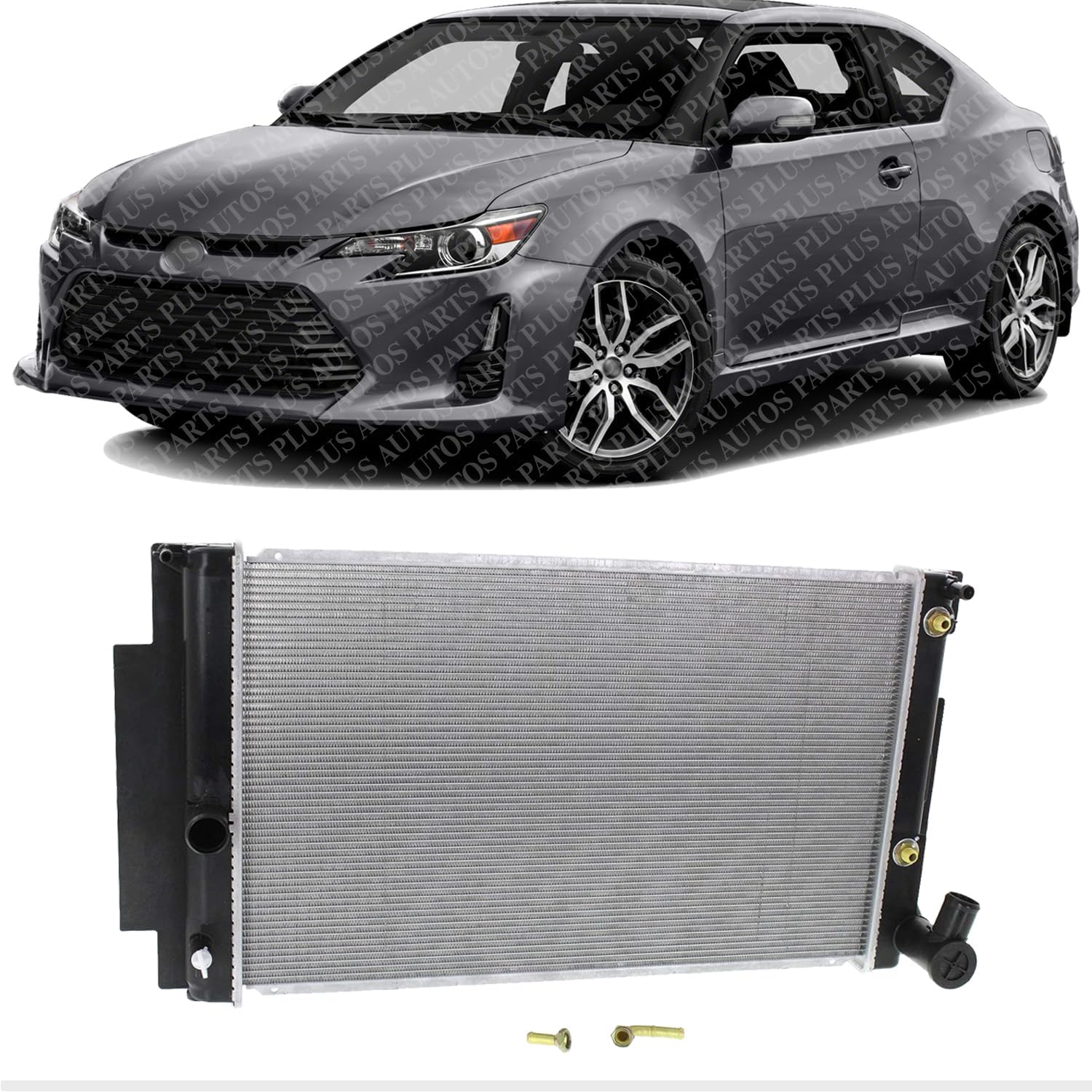 Front Radiator Aluminum Core Direct Replacement Compatible With 2011-2016 Scion tC SC3010107 1640036190