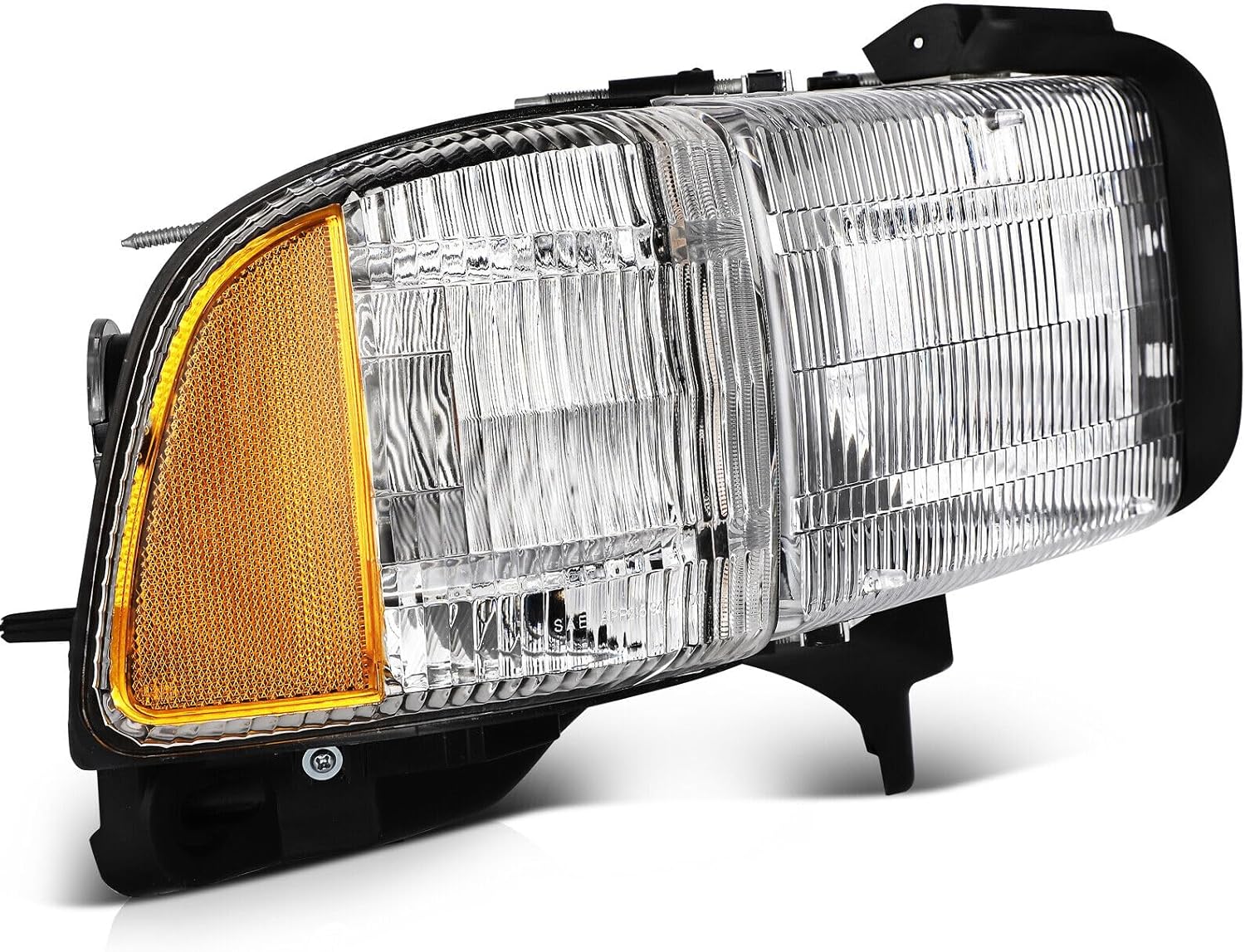 Set Of 2 Front Head Light Assembly Left Driver & Right Passenger Side Direct Replacement Compatible With 1994-2002 Dodge Ram 1500 2500 3500 CH2503101 CH2502101
