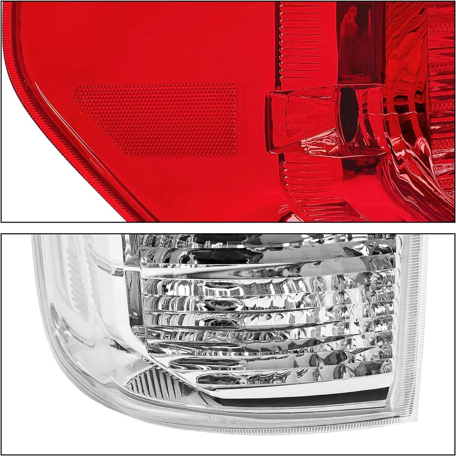 Set Of 2 Tail Light Assembly Left Driver & Right Passenger Side Direct Replacement Compatible With 2007-2009 Toyota Tundra TO2800165 TO2801165 815500C070 815600C070