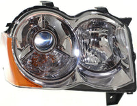Front Head Light Right Passenger Side Direct Replacement Compatible With 2008-2010 Jeep Grand Cherokee CH2519129 55157484AH 55157484AD 55157484