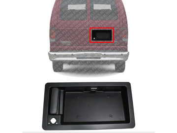 Rear Exterior Door Handel Textured Right Passenger Side Direct Replacement Compatible with 1992-2007 Ford E-150/250 / 350 Econoline FO1820100 6C2Z15434A20AA
