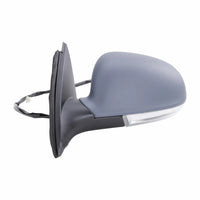 Front Power Mirror Manual Folding Heated Primed Plastic Left Driver Side Direct Replacement Compatible With 2005-2010 Volkswagen Jetta VW1320123 1K1857507BH9B9