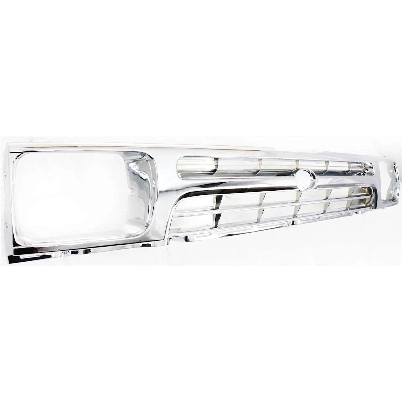 Front Grille Assembly Chrome Shell And Insert Plastic Direct Replacement Compatible With 1992-1995 Toyota Pickup TO1200247 5311135070-PFM