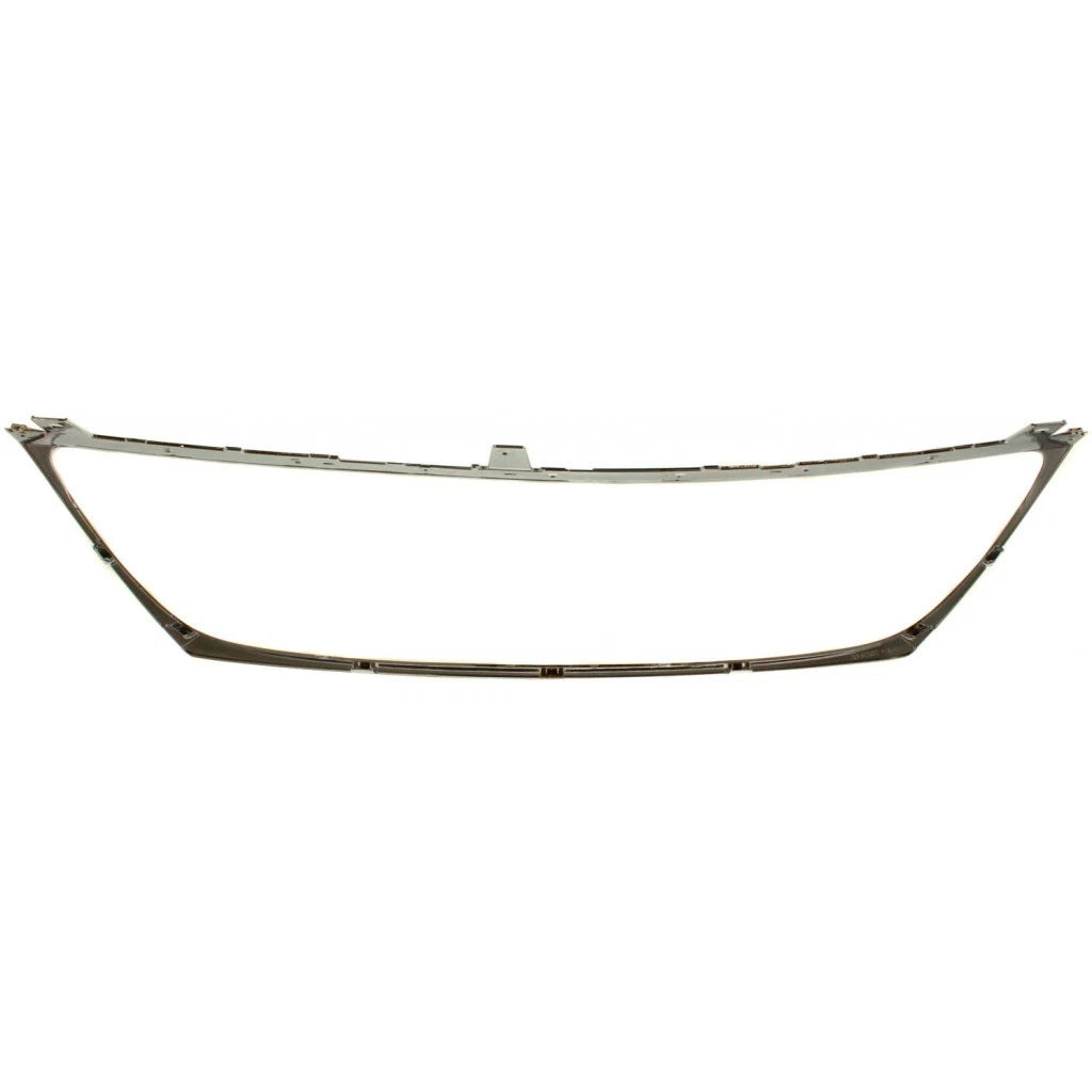 Front Bumper Center Grille Molding Chrome Plastic Direct Replacement Compatible With 2006 Lexus GS300 / 2007 GS350 LX1210101 5271130231