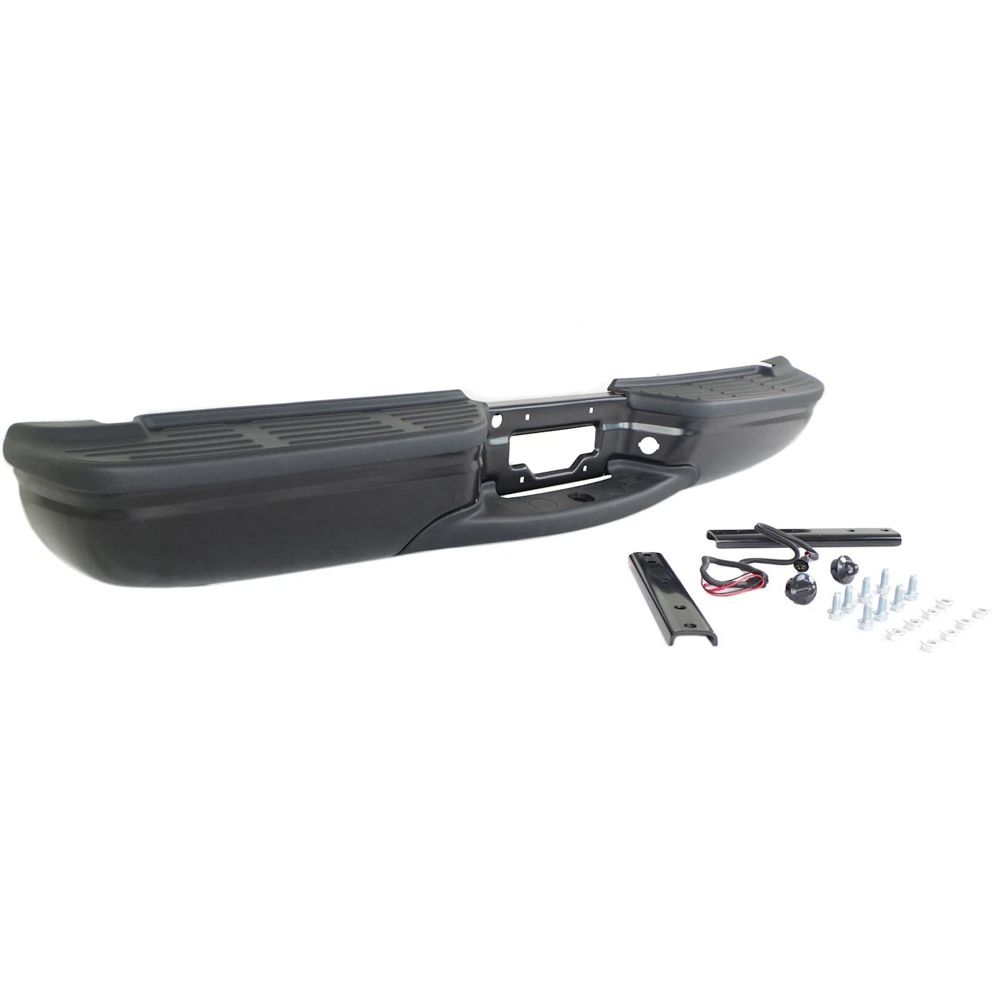Rear Step Bumper Assembly Primed Steel Direct Replacement Compatible With 1999-2007 Ford F-Series Super Duty FO1101121 2C3Z17906DA-PFM