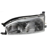 Front Headlights + Corner Lamps Assembly Right Passenger & Left Driver Side Direct Replacement Compatible With 1992-1994 Toyota Camry TO2502105 TO2503105 TO2521109 TO2520107