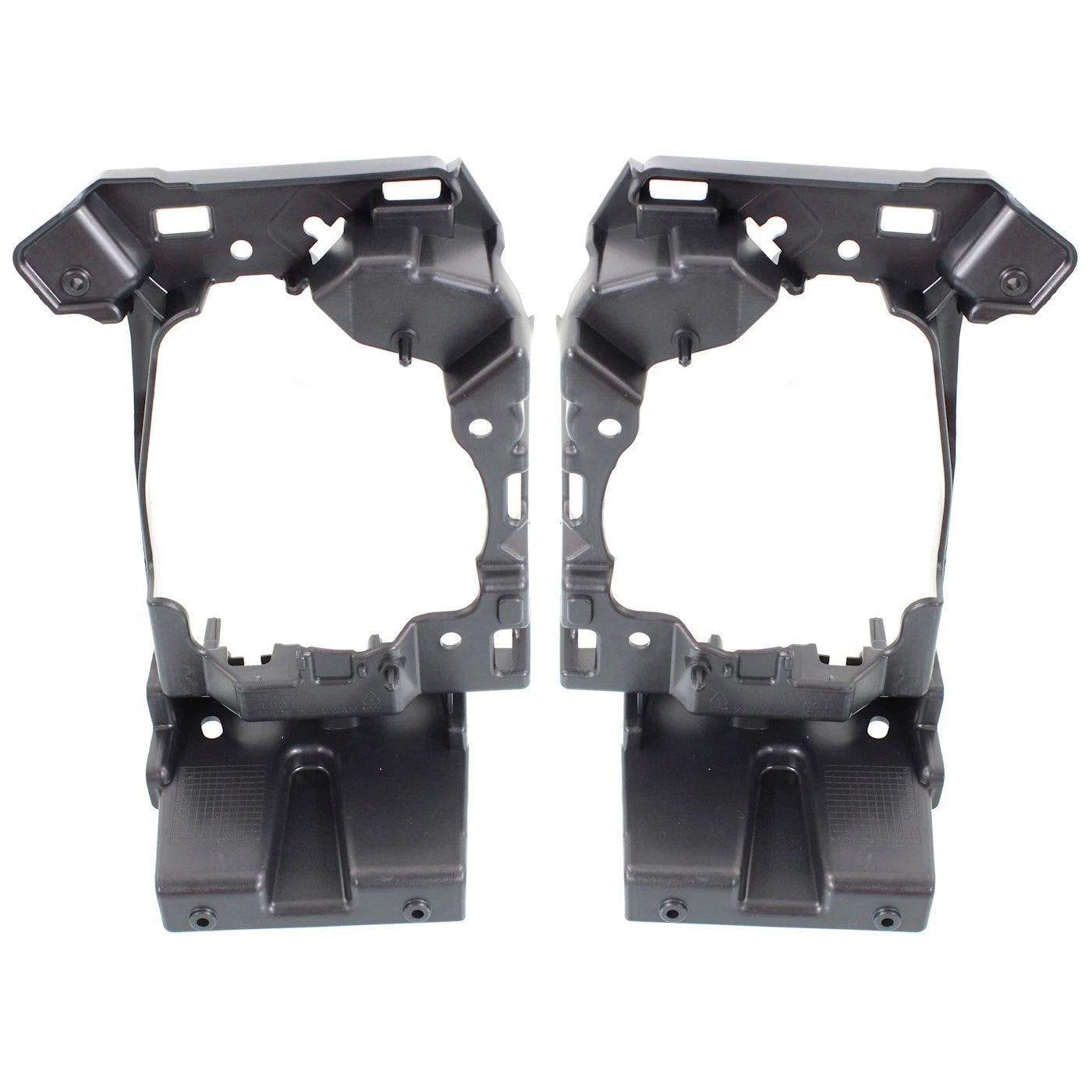 Set Of 2 Front Fog Light Bracket Plastic Left Driver & Right Passenger Side Direct Replacement Compatible With 2014-2016 Lexus IS250 / IS350 / IS200t LX2603107 LX2602107