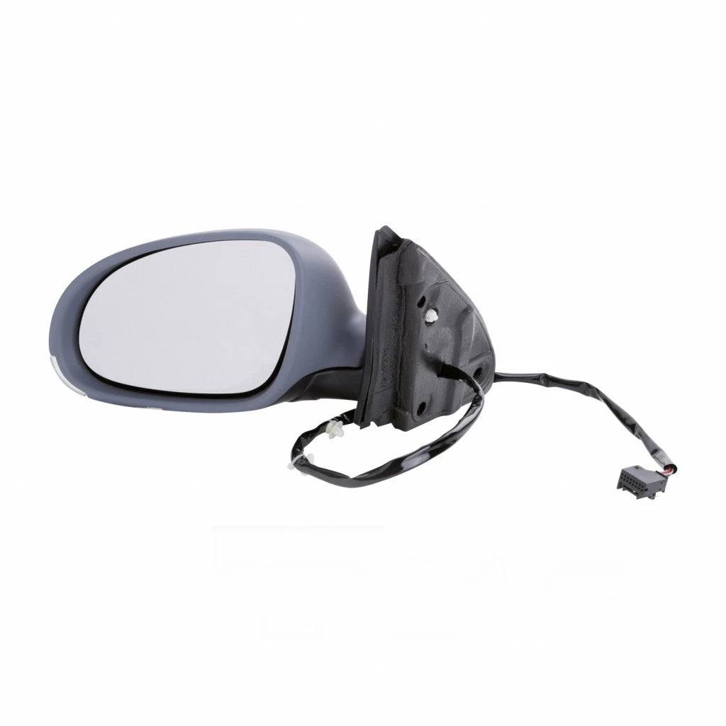 Front Power Mirror Manual Folding Heated Primed Plastic Left Driver Side Direct Replacement Compatible With 2005-2010 Volkswagen Jetta VW1320123 1K1857507BH9B9