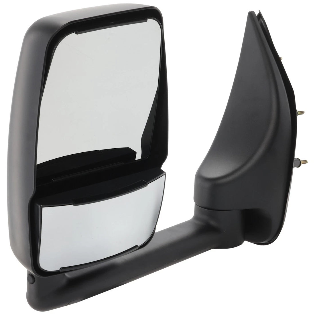 Front Towing Mirror Primed Manual Folding Without Signal Light Right Passenger Side Direct Replacement Compatible With 2002-2014 Ford E-Series 3C2Z17682FAA-PFM