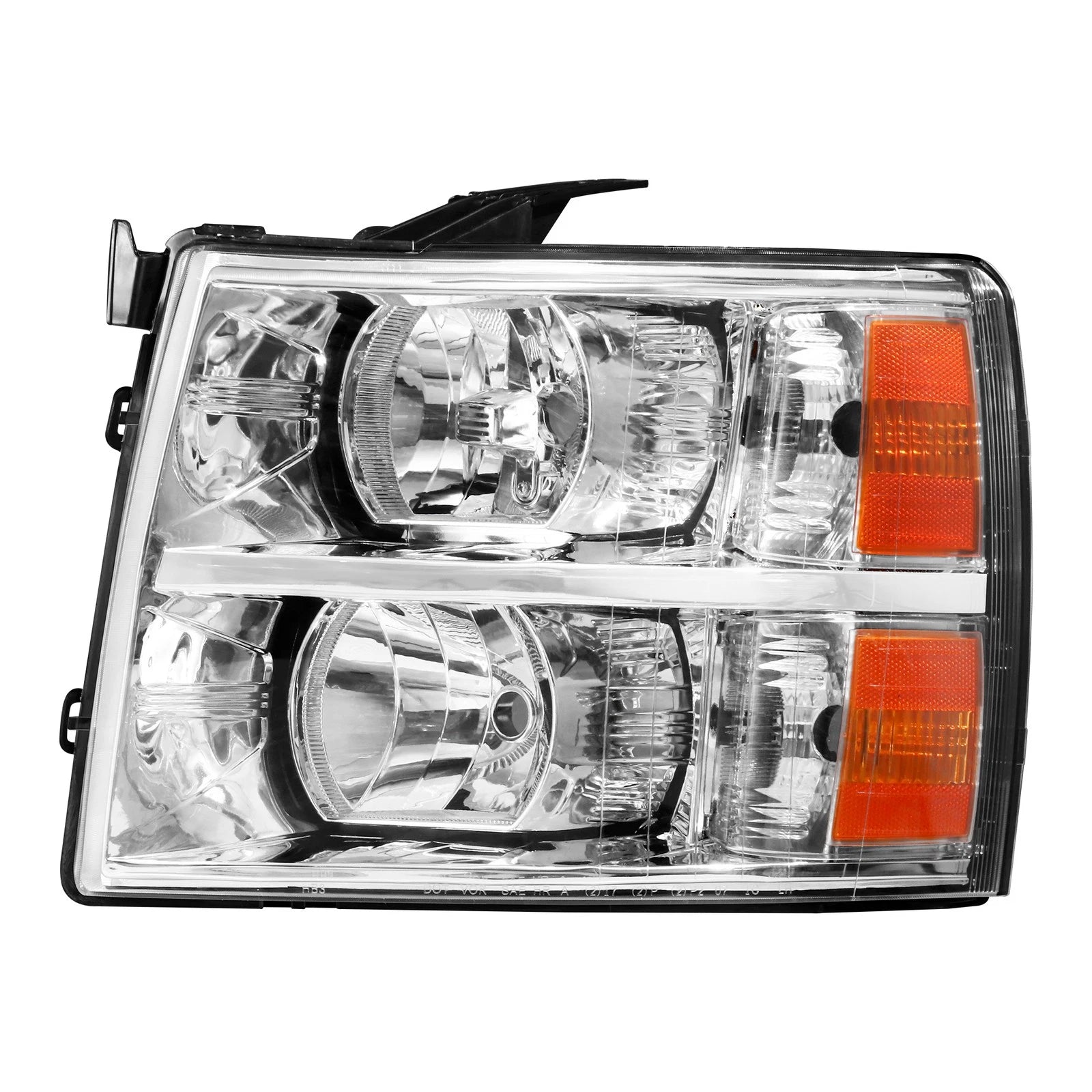 Front Head Light + Tail Lamp Left Driver & Right Passenger Side Direct Replacement Compatible With 2007-2013 Chevrolet Silverado 1500/2007-2014 2500HD 3500HD GM2503280 GM2502280