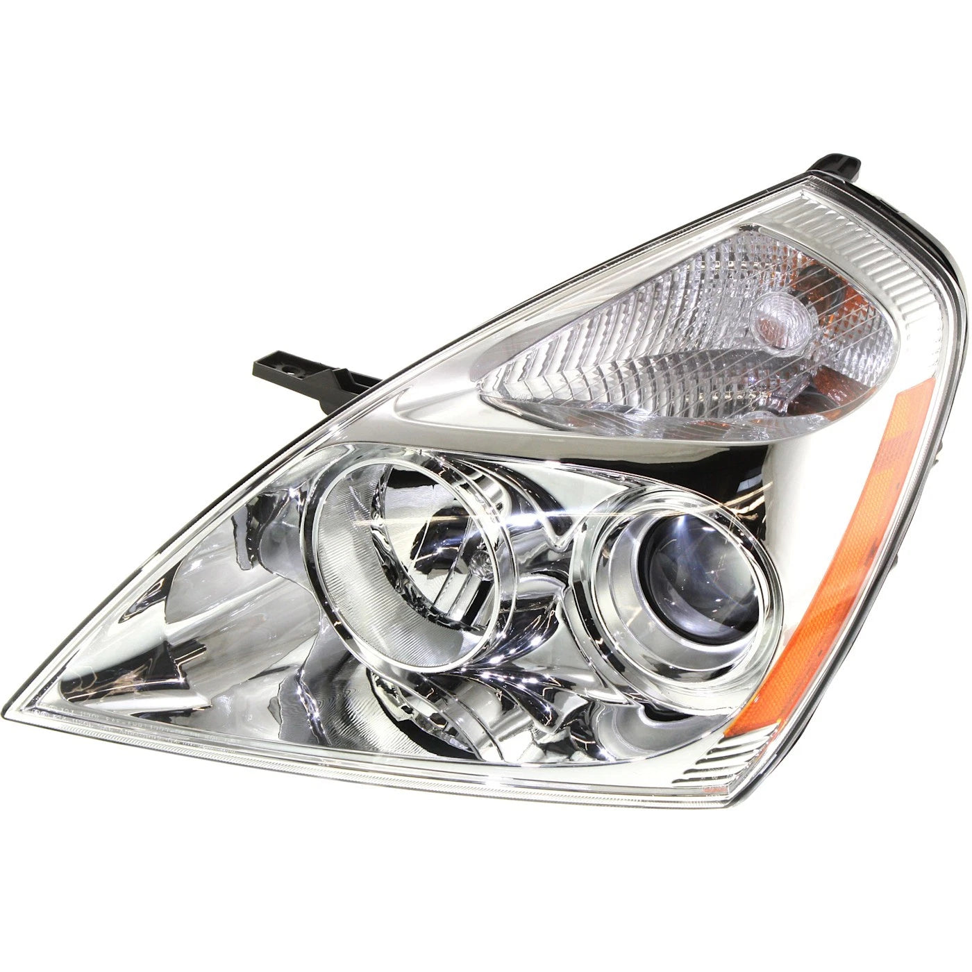Set Of 2 Front Head Light Assembly Plastic Left Driver & Right Passenger Side Direct Replacement Compatible With 2006 Kia Sedona KI2502120 KI2503120 921014D010 921024D010