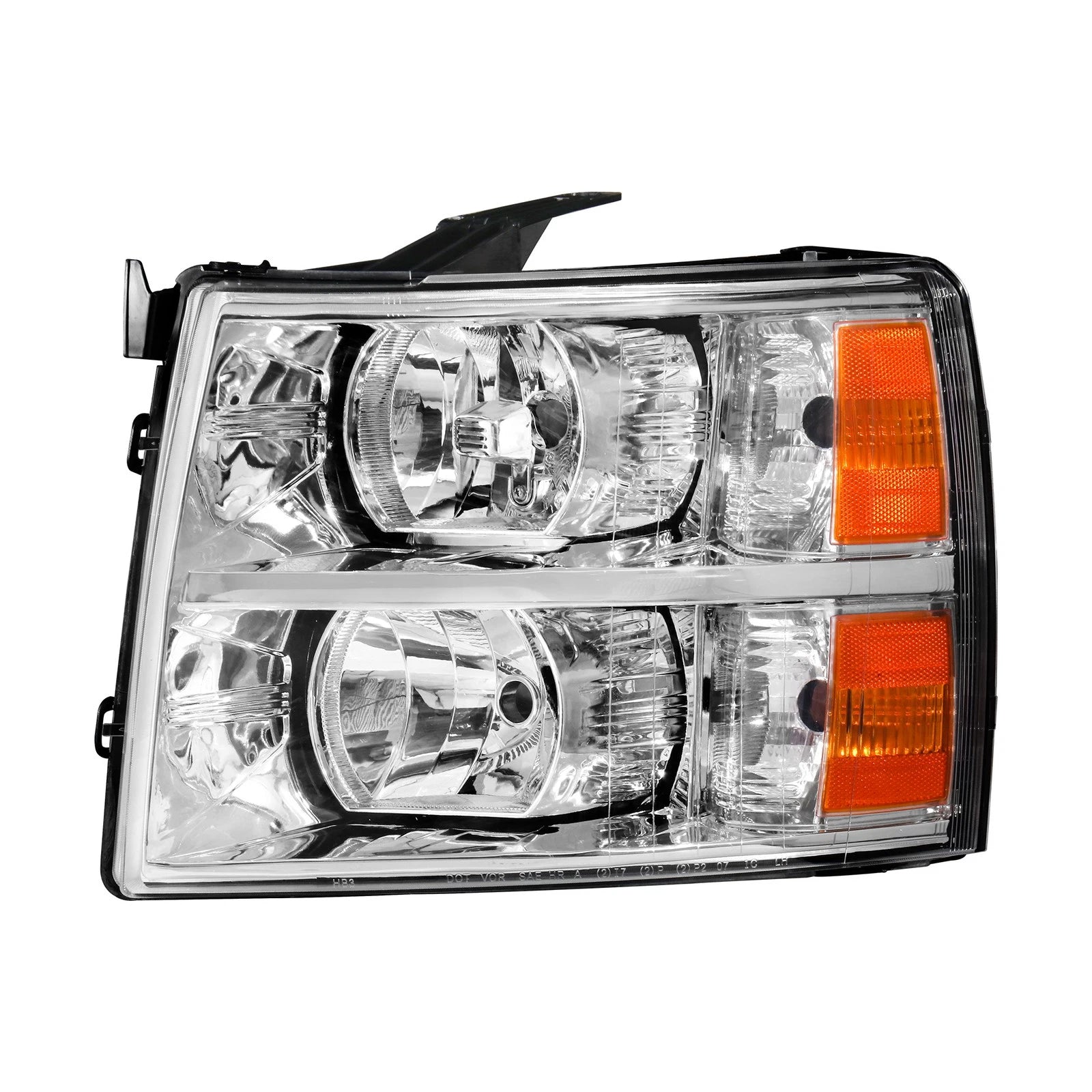 Front Head Light + Tail Lamp Left Driver & Right Passenger Side Direct Replacement Compatible With 2007-2013 Chevrolet Silverado 1500/2007-2014 2500HD 3500HD GM2503280 GM2502280