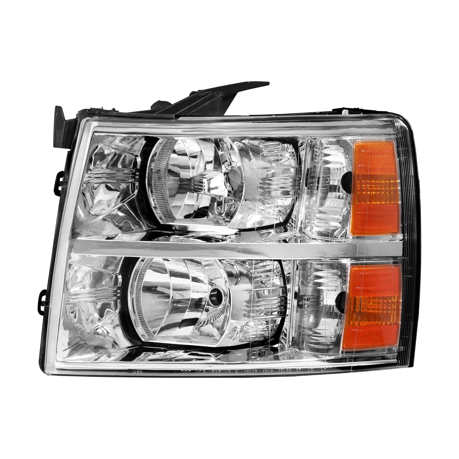Front Head Light + Tail Lamp Left Driver & Right Passenger Side Direct Replacement Compatible With 2007-2013 Chevrolet Silverado 1500/2007-2014 2500HD 3500HD GM2503280 GM2502280