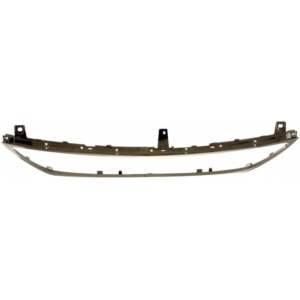 Front Bumper Center Grille Molding Chrome Plastic Direct Replacement Compatible With 2006 Lexus GS300 / 2007 GS350 LX1210101 5271130231