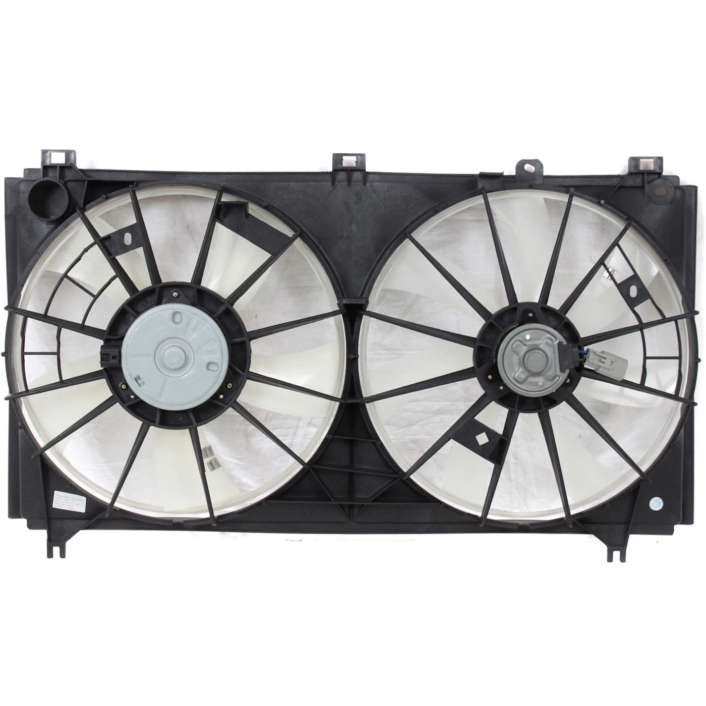 Front Radiator Dual Cooling Fan Assembly Plastic Direct Replacement Compatible With 2006-2013 Lexus IS250 LX3120101 1636374340-PFM