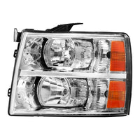 Front Head Light + Tail Lamp Left Driver & Right Passenger Side Direct Replacement Compatible With 2007-2013 Chevrolet Silverado 1500/2007-2014 2500HD 3500HD GM2503280 GM2502280