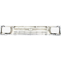 Front Grille Assembly Chrome Shell And Insert Plastic Direct Replacement Compatible With 1992-1995 Toyota Pickup TO1200247 5311135070-PFM