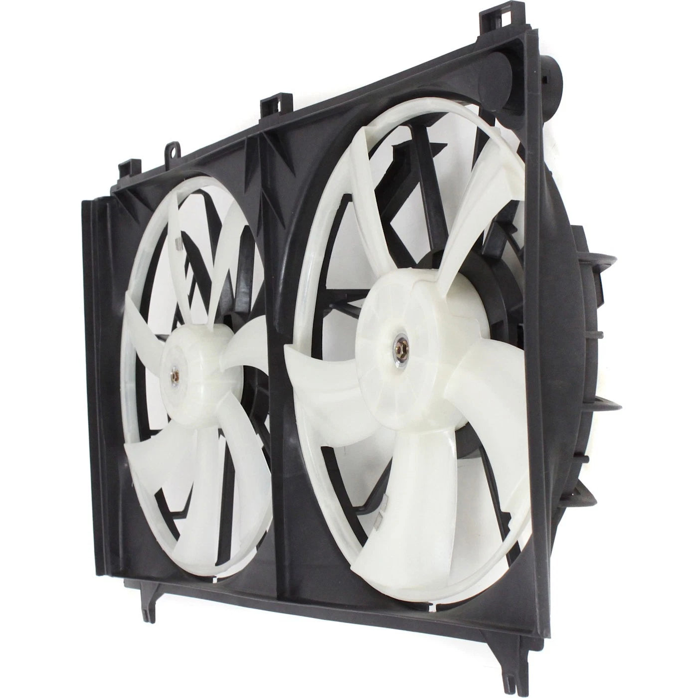 Front Radiator Dual Cooling Fan Assembly Plastic Direct Replacement Compatible With 2006-2013 Lexus IS250 LX3120101 1636374340-PFM