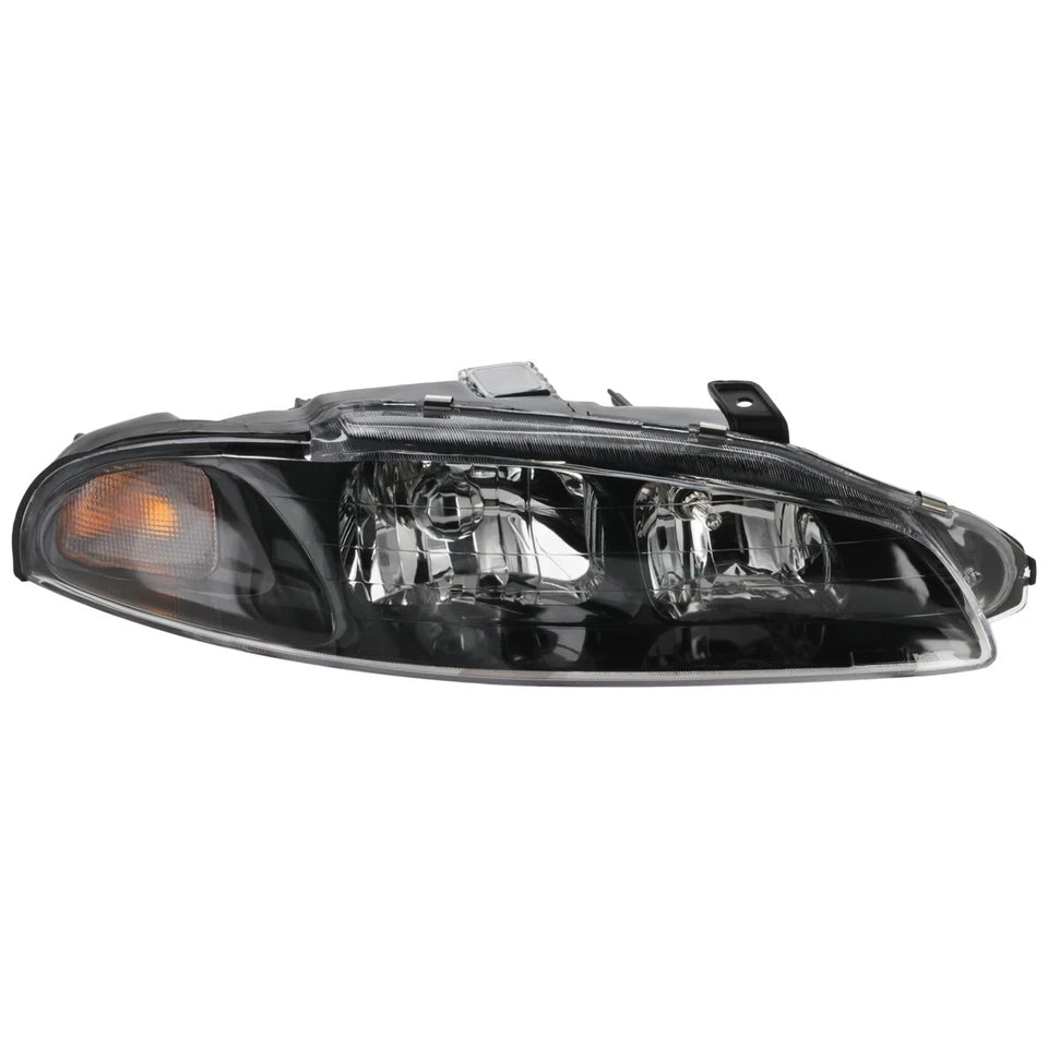 Set Of 2 Front Headlights Assembly Right Passenger & Left Driver Side Direct Replacement Compatible With 1997-1999 Mitsubishi Eclipse MI2502105 MI2503105 MR485143 MR485144